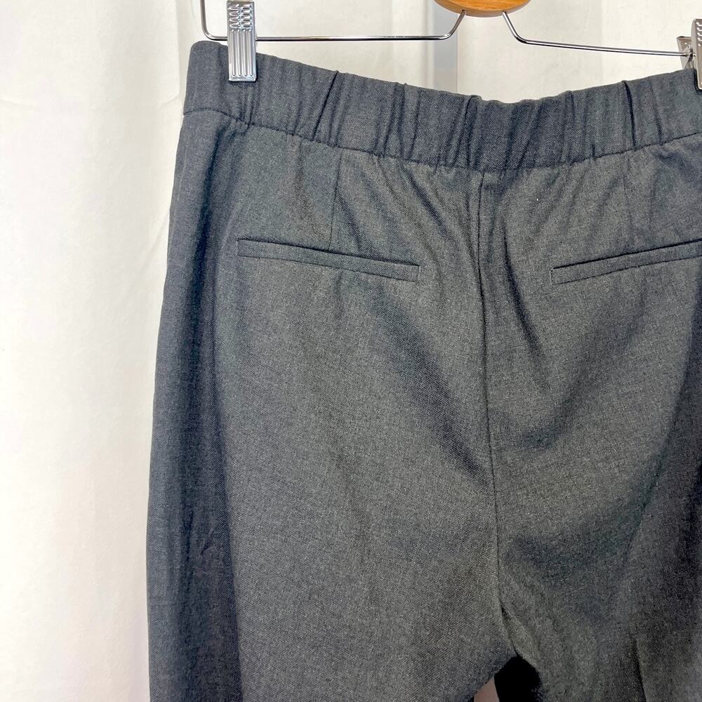 ANN TAYLOR Ankle Pants Bi Stretch High Rise Flat Front Zip Fly Heather Gray 6 - Picture 7 of 10